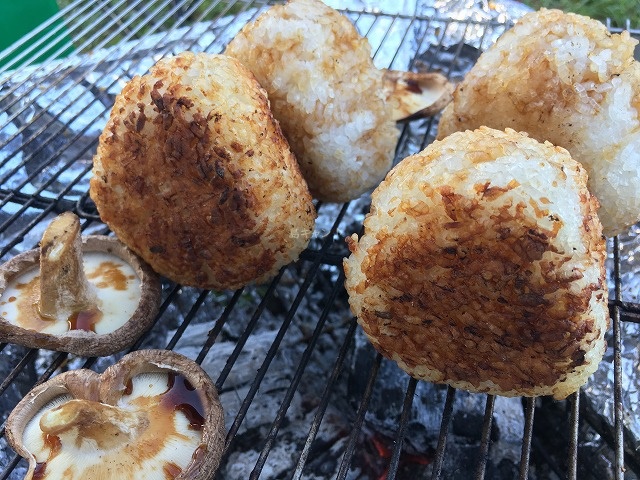 焼きおにぎり出来上がり